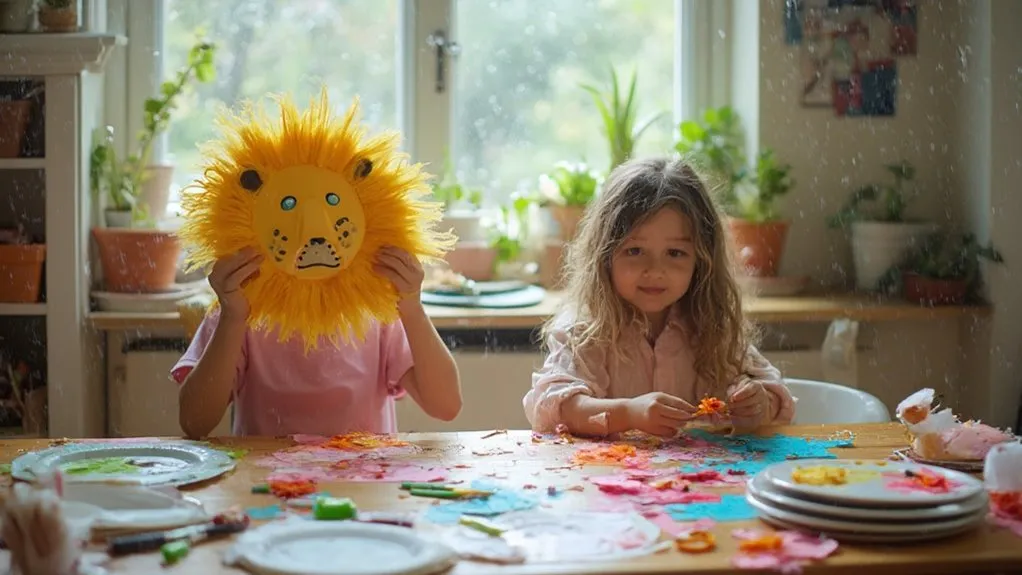 papperstallriksdjur och masker